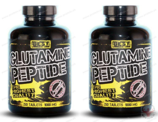 Glutamine Peptide BEST NUTRITION (250 kps) 1+1 Zadarmo