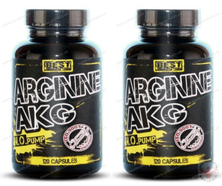 Arginine AKG 120cps BEST NUTRITION 1+1 Zadarmo