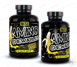 Amino Chewables BEST NUTRITION (120tbl) 1+1 Zadarmo