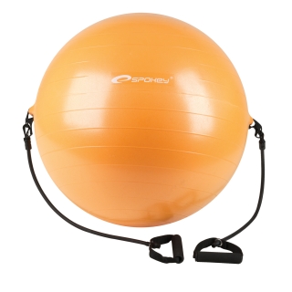 Gymnastická lopta s expanderom 65 cm ENERGETIC SPOKEY vrátane pumpy