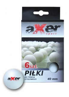 Loptičky na stolný tenis AXER 6ks