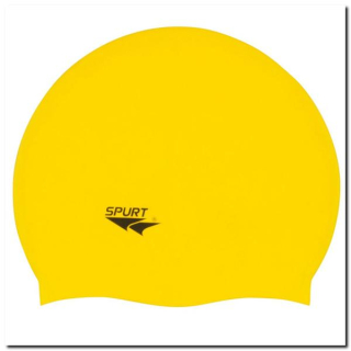  Jednofarebná silikónová čiapka SPURT F201 žltá