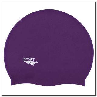  Jednofarebná silikónová čiapka SPURT SH77 fialová