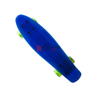 Plastik Board MASTER 22" so svietiacimi kolieskami modrý