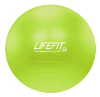 Gymnastický míč LIFEFIT ANTI-BURST 55 cm, zelený