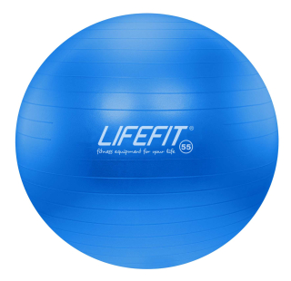 Gymnastický míč LIFEFIT ANTI-BURST 55 cm, modrý