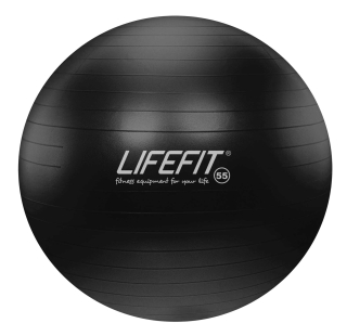Gymnastický míč LIFEFIT ANTI-BURST 55 cm, černý